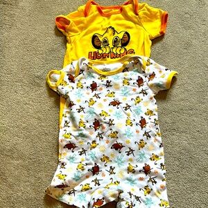 Pair of Disney Lion King baby jumpers 18 months